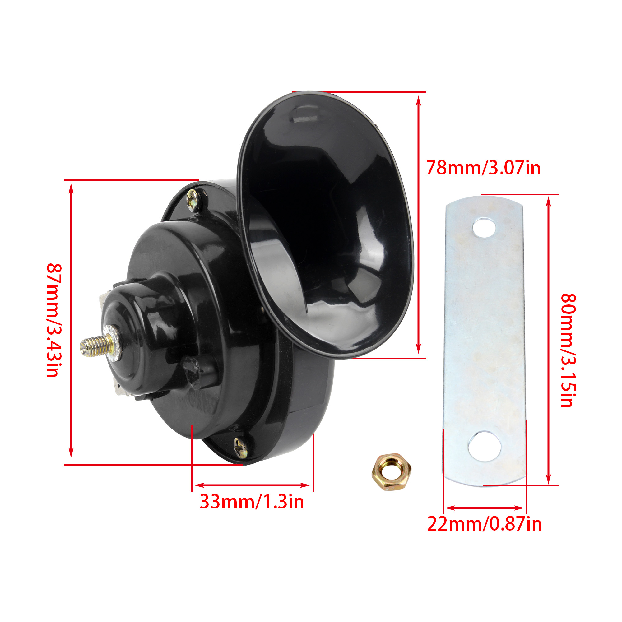 12V 24V Universal Trumpet Horn - огляд і ціна Emergency Whistle Loud