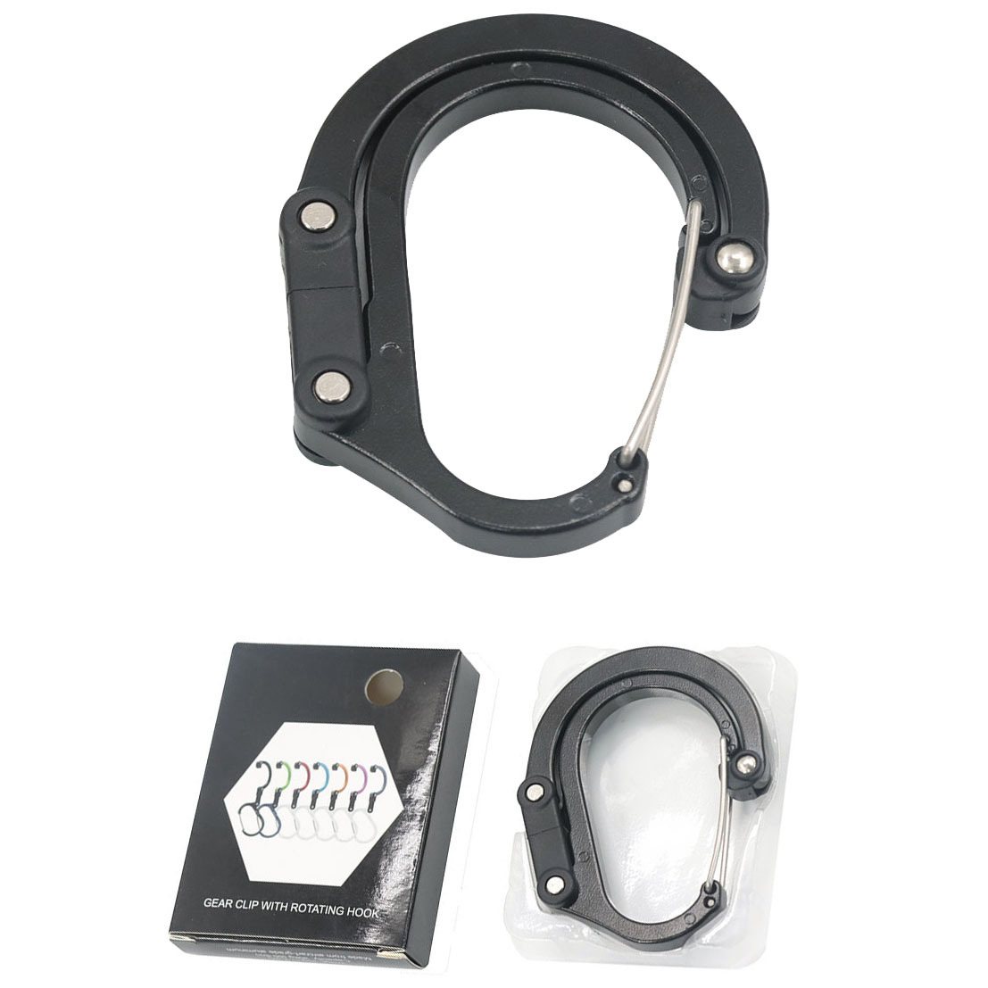 Hybrid Gear Clip Carabiner Rot - огляд і ціна Fishing Kit Compact