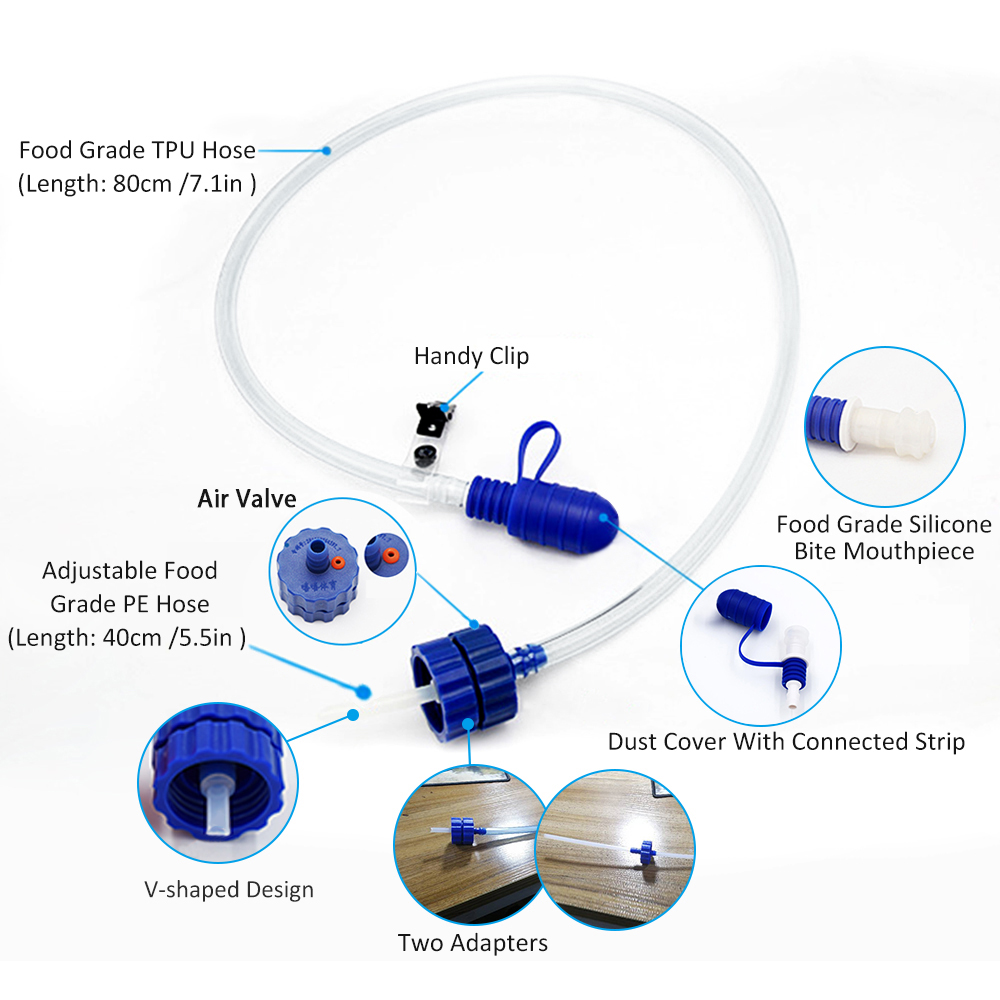 Water Bottle Drinking Tube wit - огляд і ціна Fishing Kit Compact